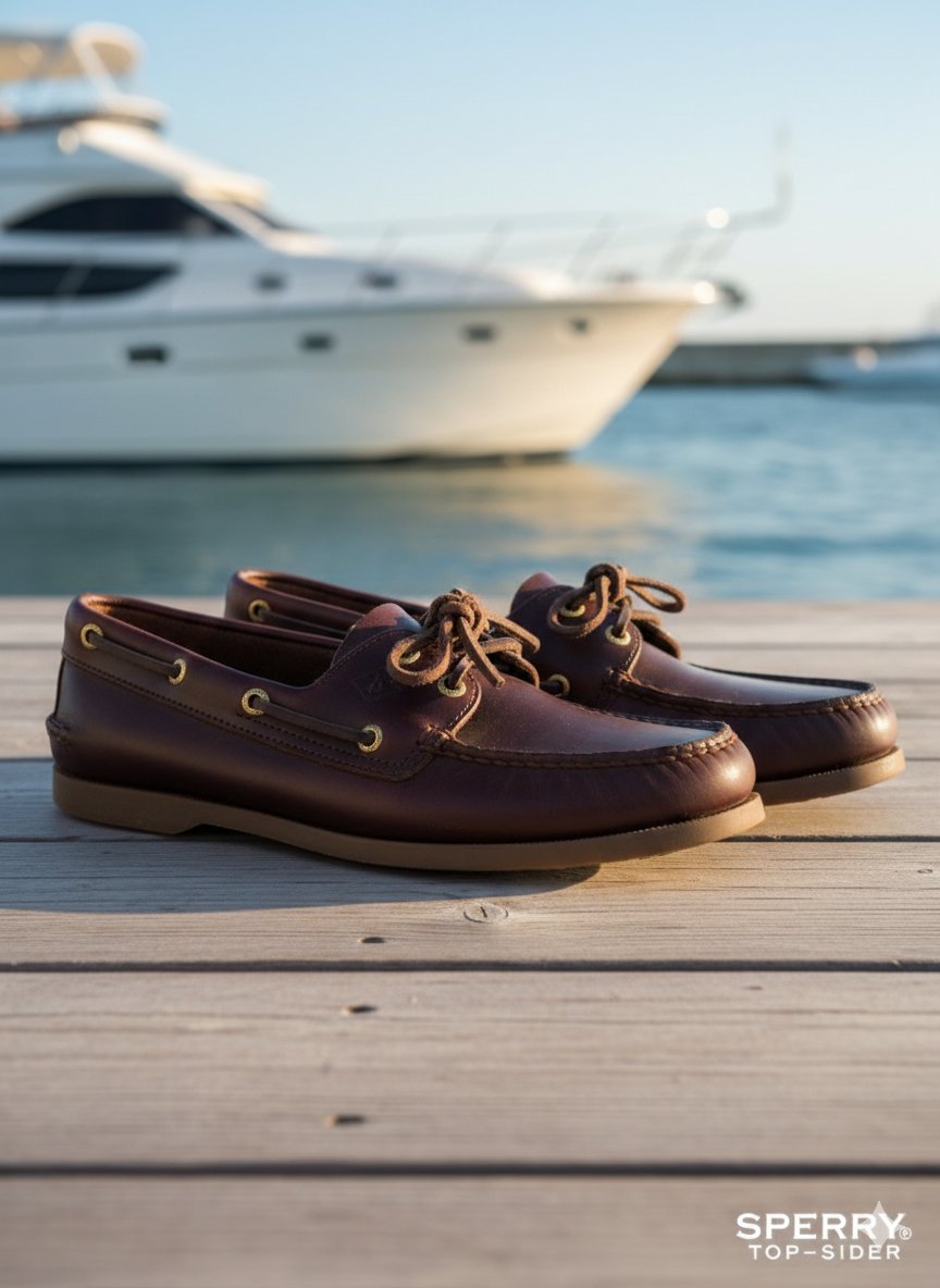 Chaussures bateau en cuir Sperry top-sider