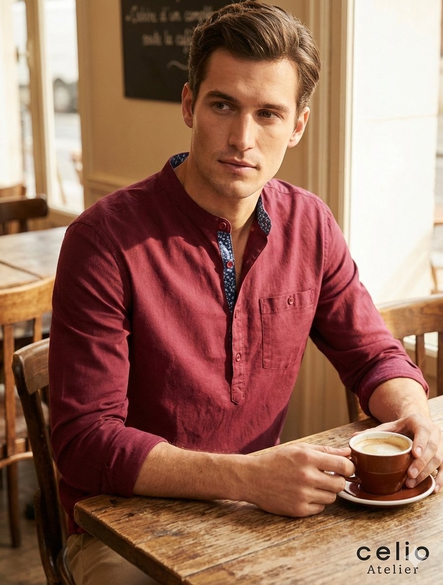 Chemise burgundy 
