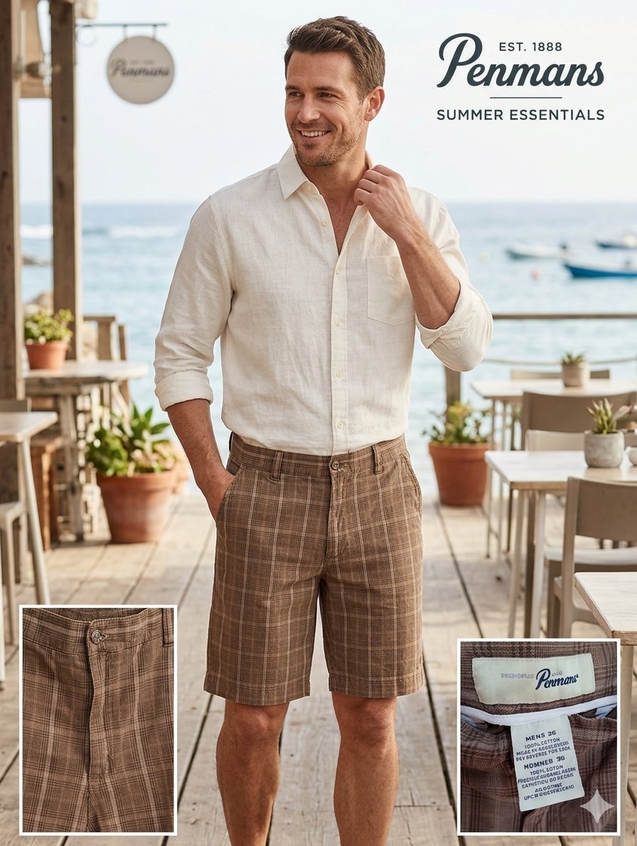 Short à carreaux 