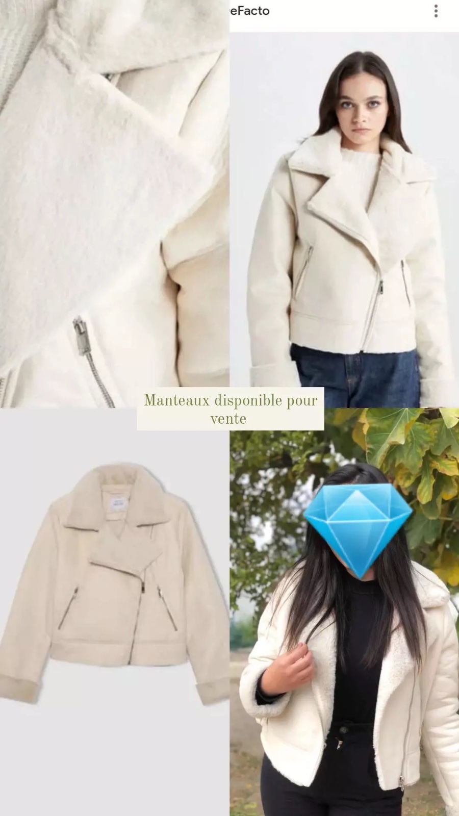 Manteau beige clair 