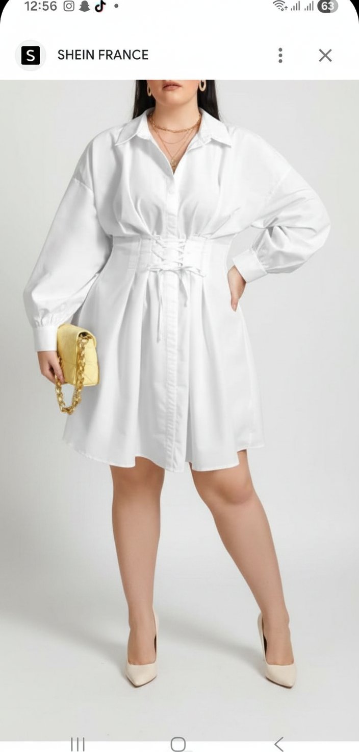 Robe chemise blanche