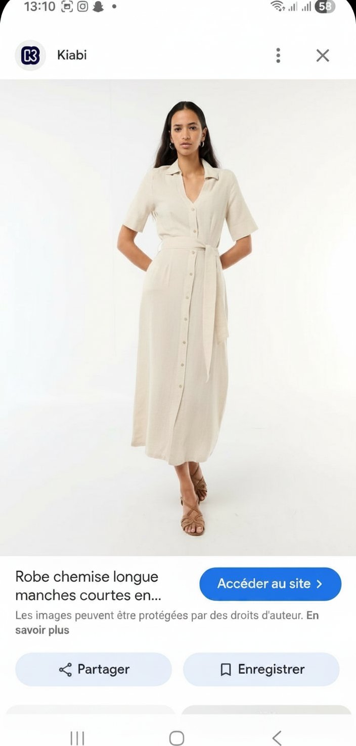 Robe beige neuve