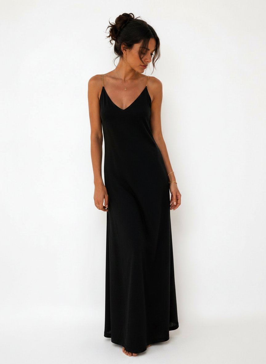 Robe noire élégante 
