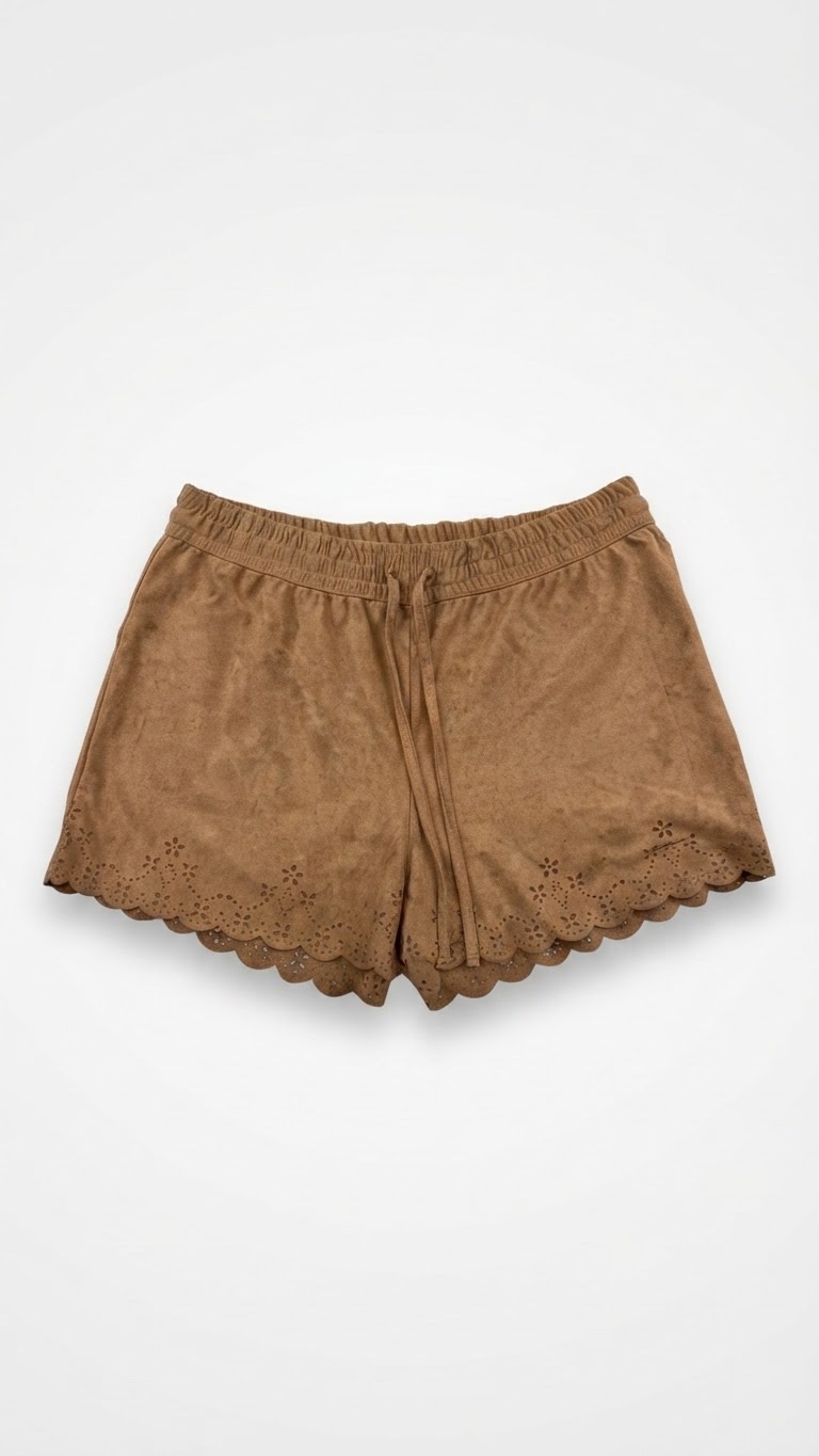 Short garage en daim