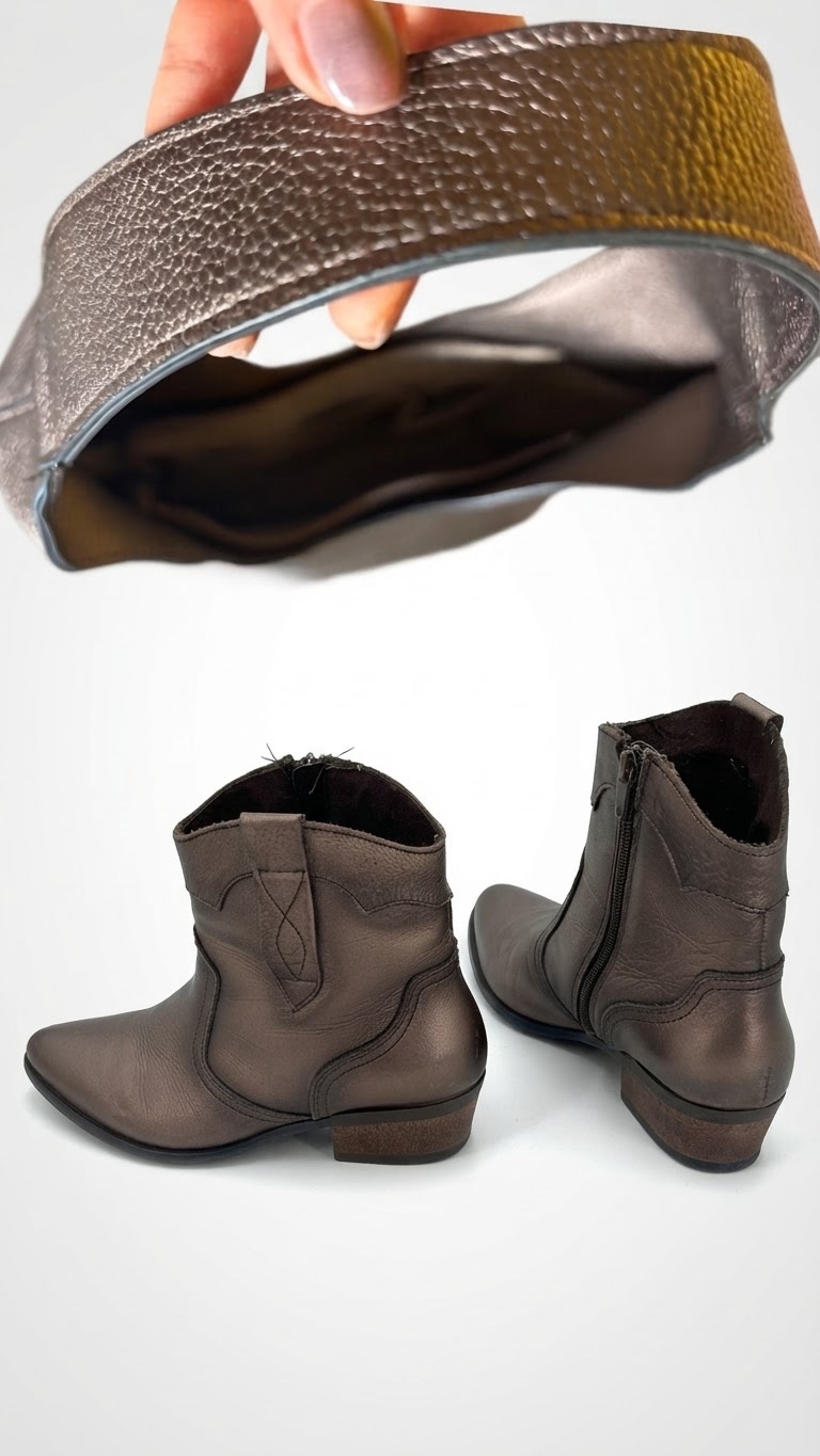 Sac et bottines en bronze