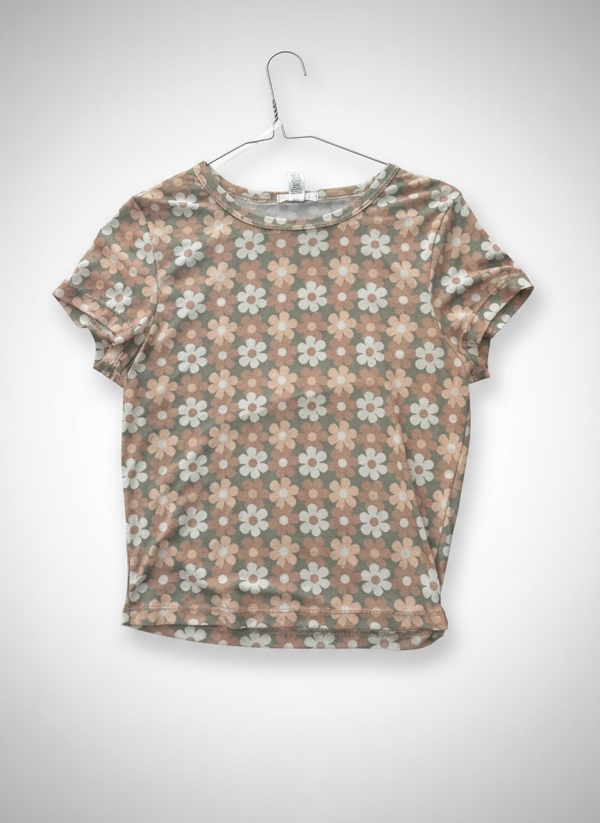 T shirt fleuri