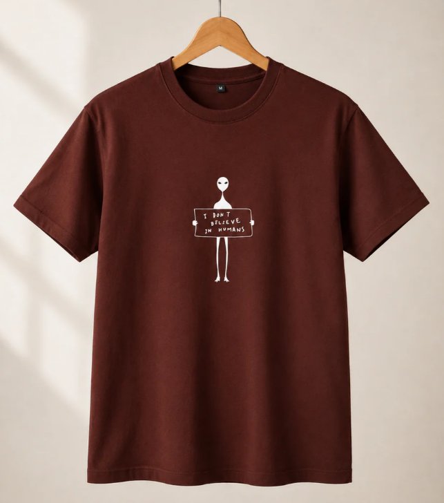 T-shirt Marron 