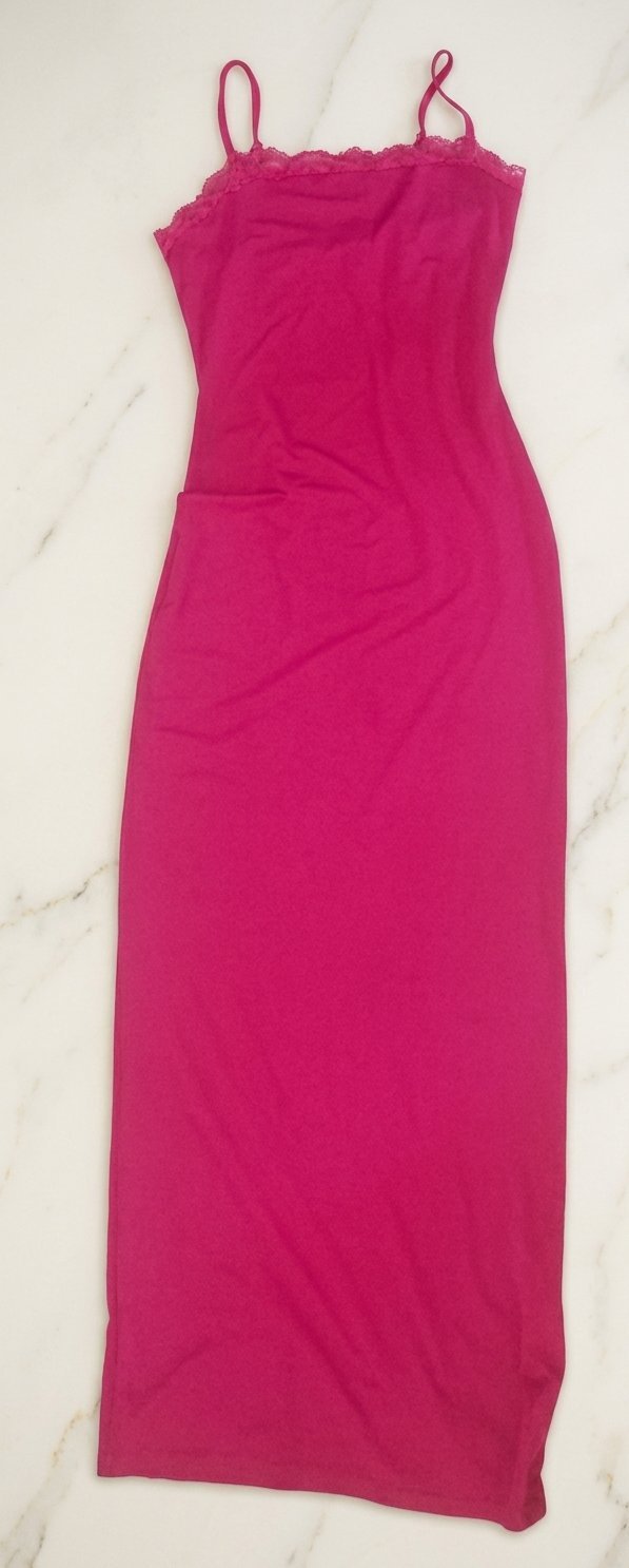 Robe rose fushia