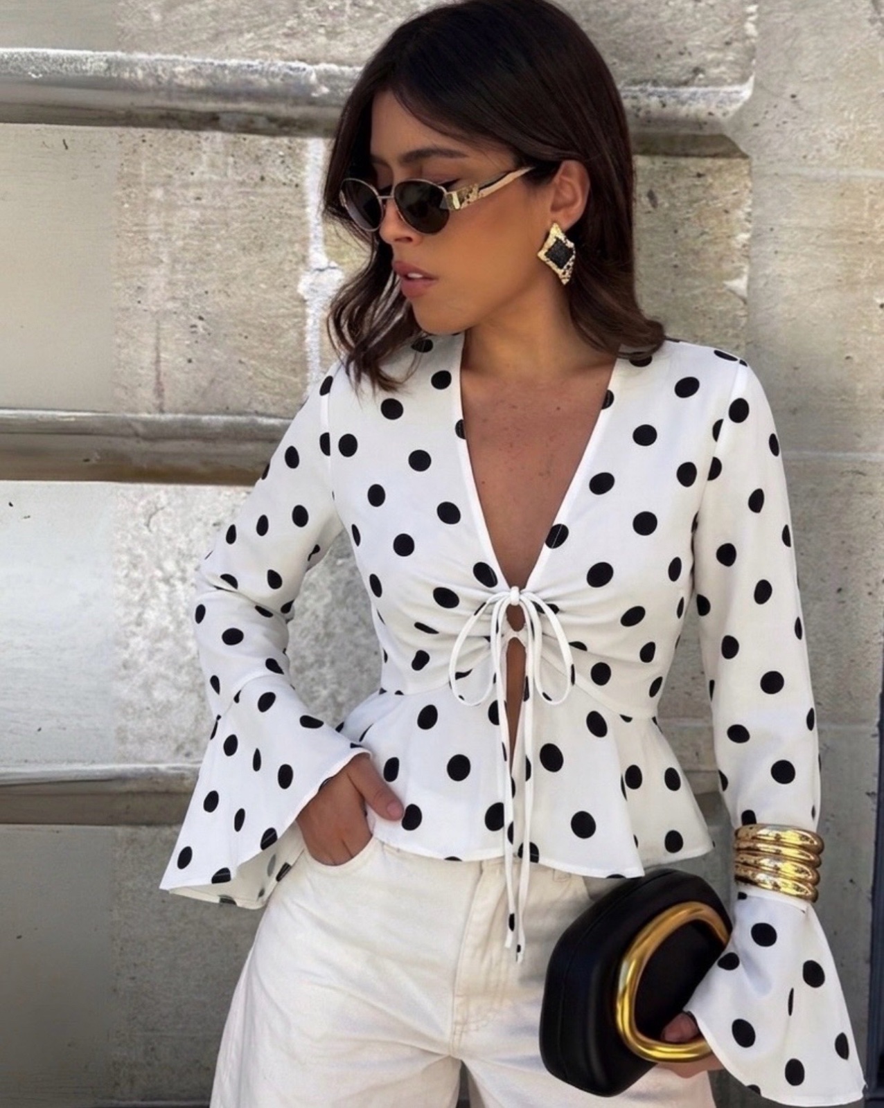 Blouse polka dot