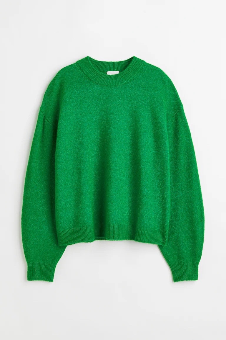Sweater oversize vert
