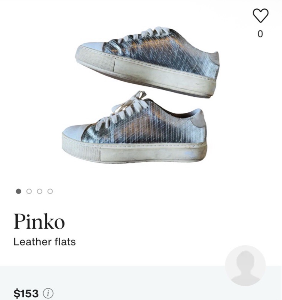 Espadrilles Pinko silver 