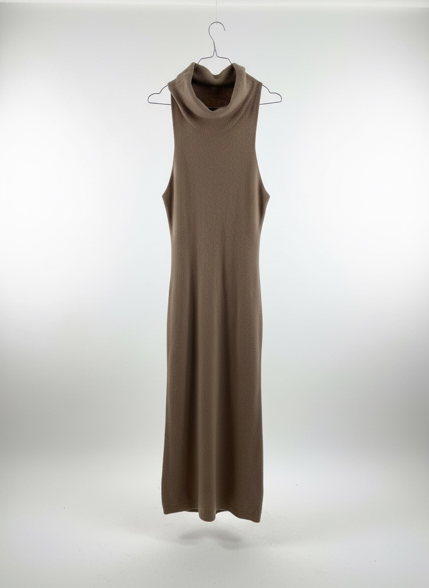 Robe en laine beige 