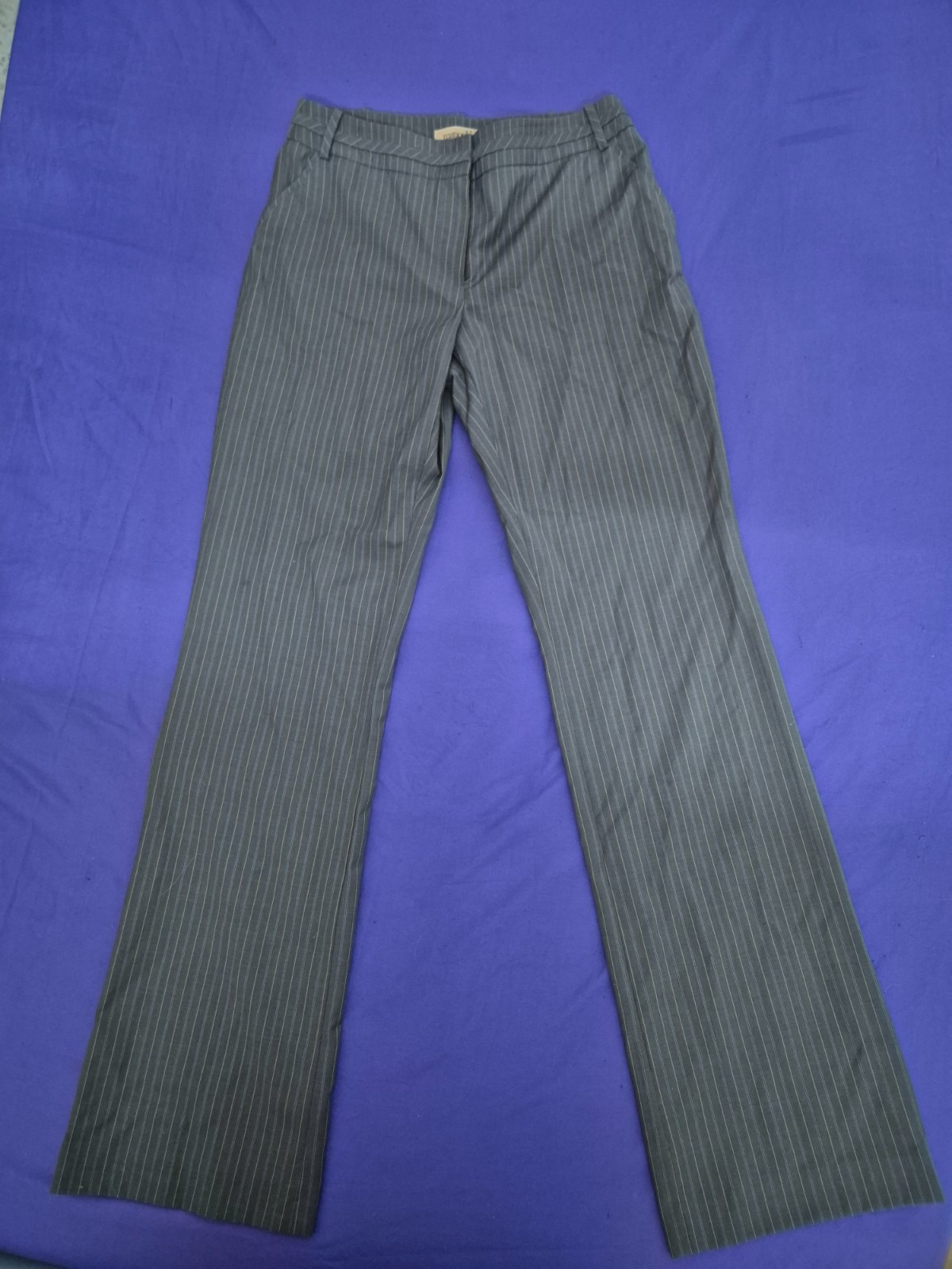 Vintage striped wide-leg pants