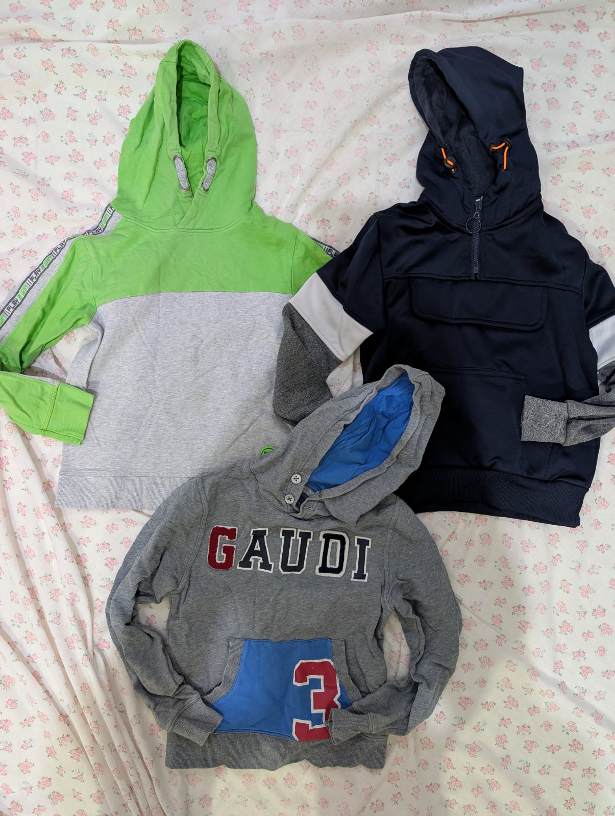 🧑‍💼💙 Lot de 3 pulls pour enfant de 7/8 ans