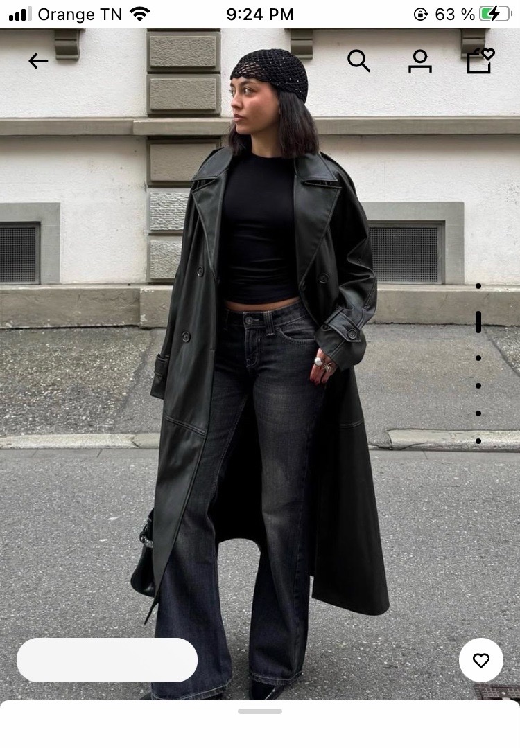 Manteau noir bershka