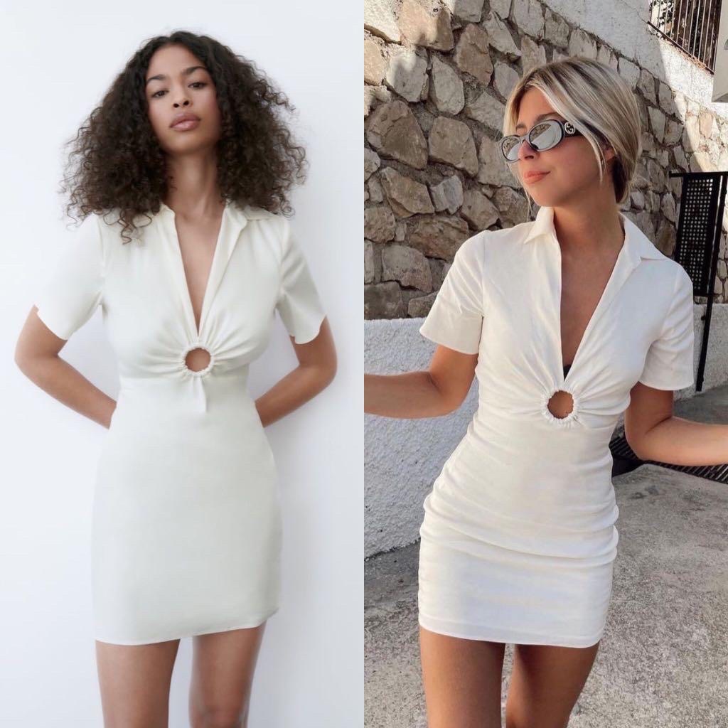 Robe en lin zara