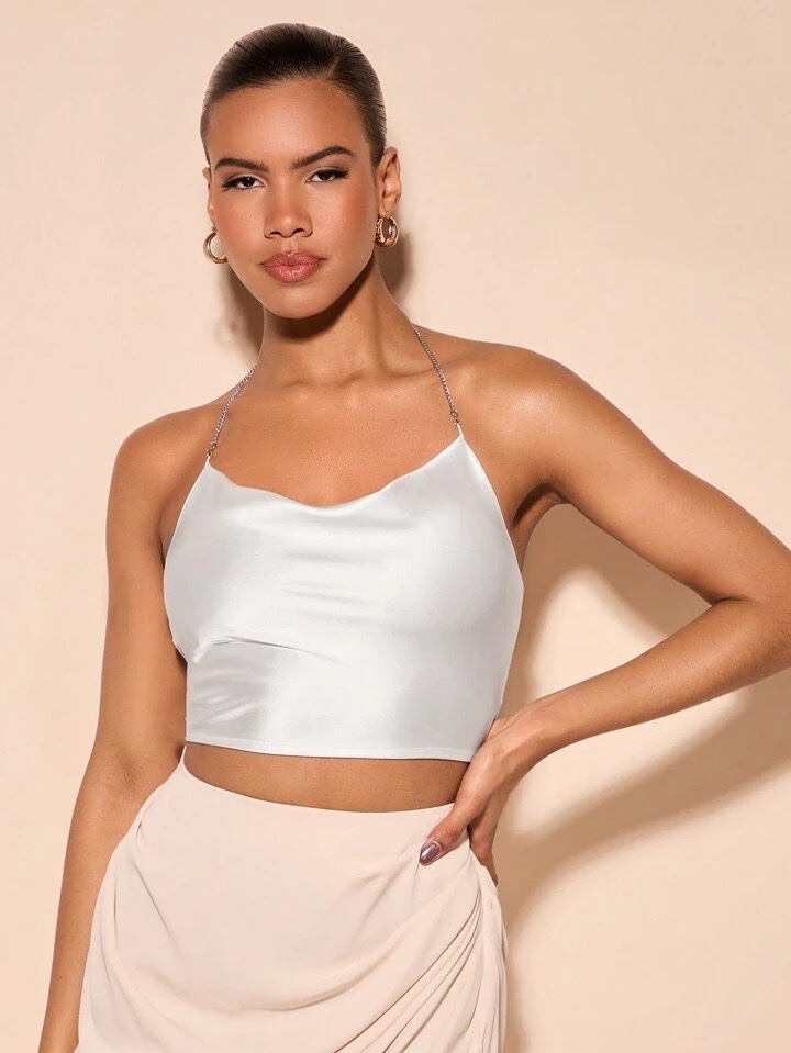Top shein en satin