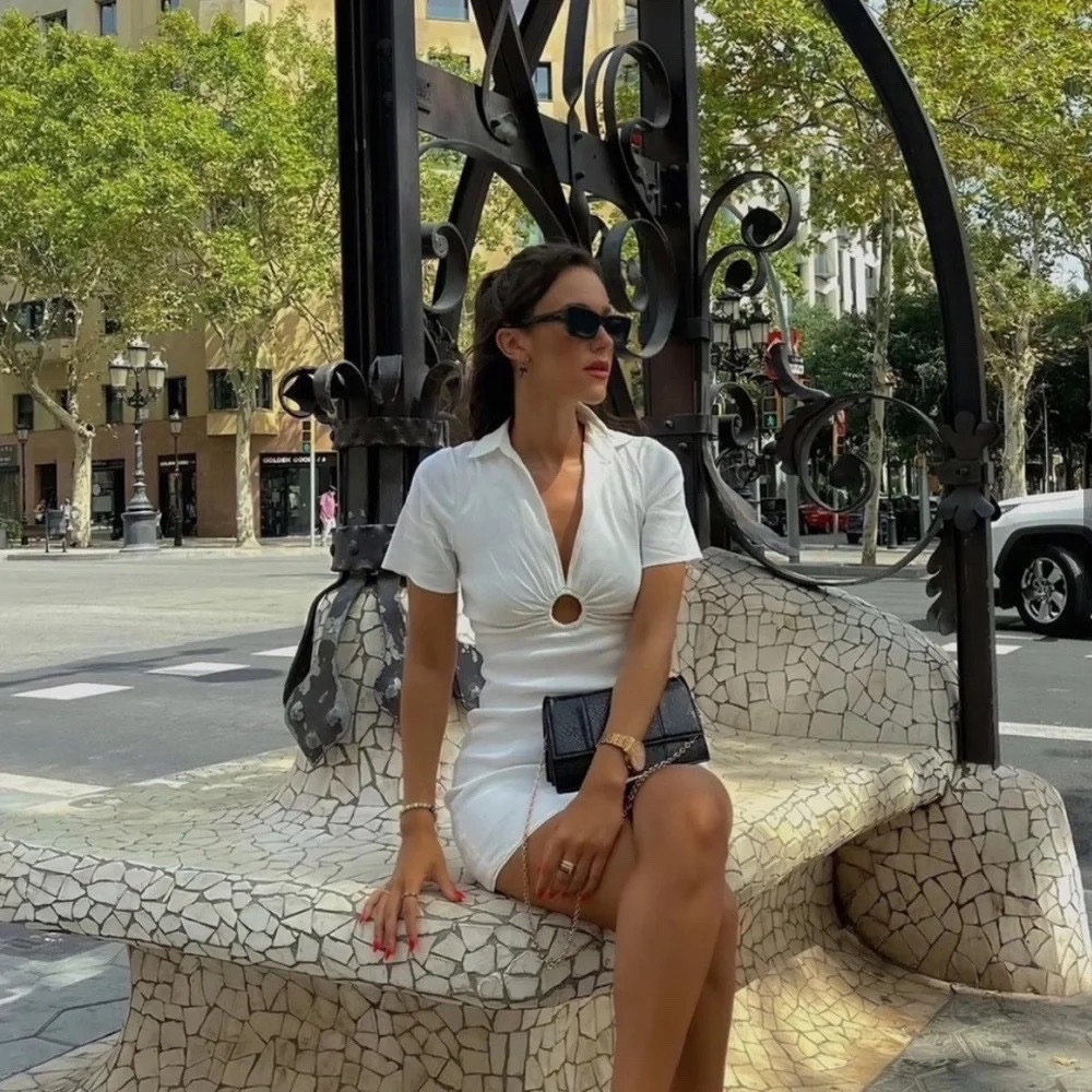 Robe en lin zara