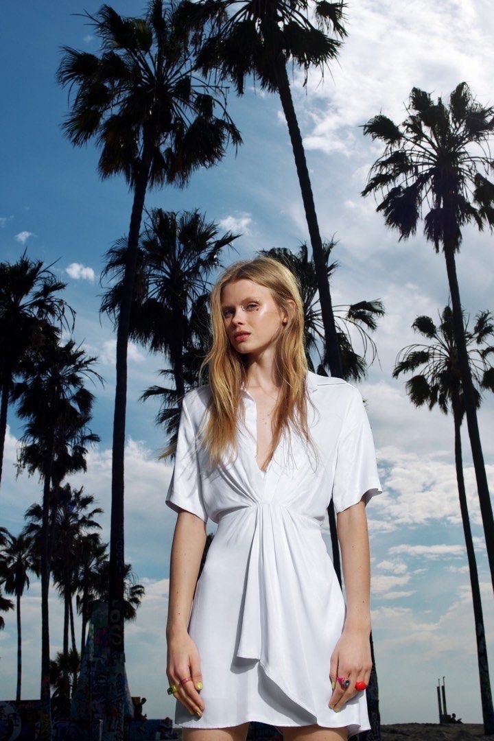 Robe en satin zara