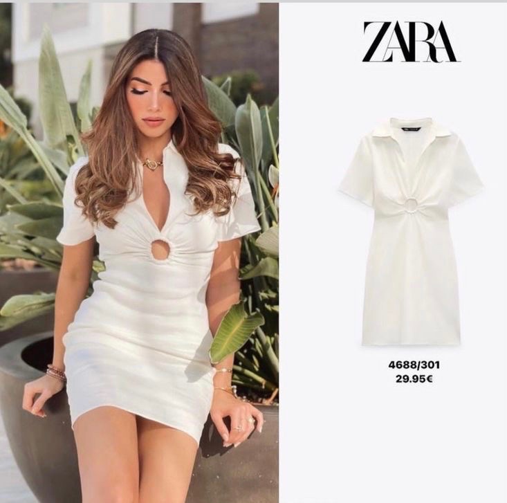 Robe en lin zara