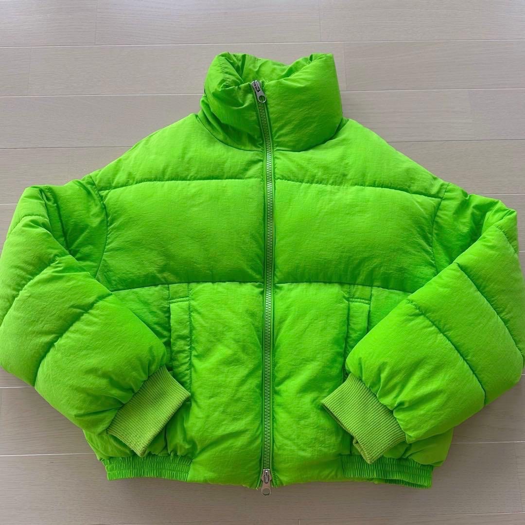 Puffer green Bershka 