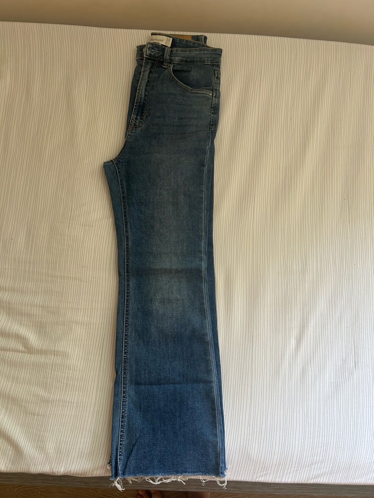 Jean flare cropped  