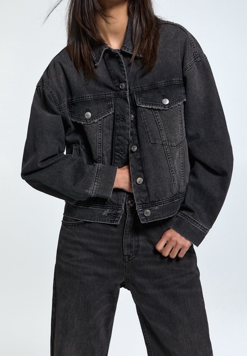 Veste jean oversized