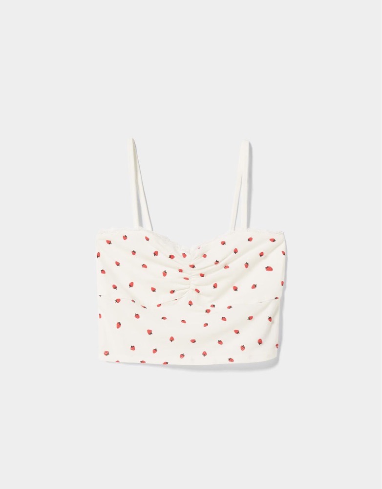 Crop top fraise