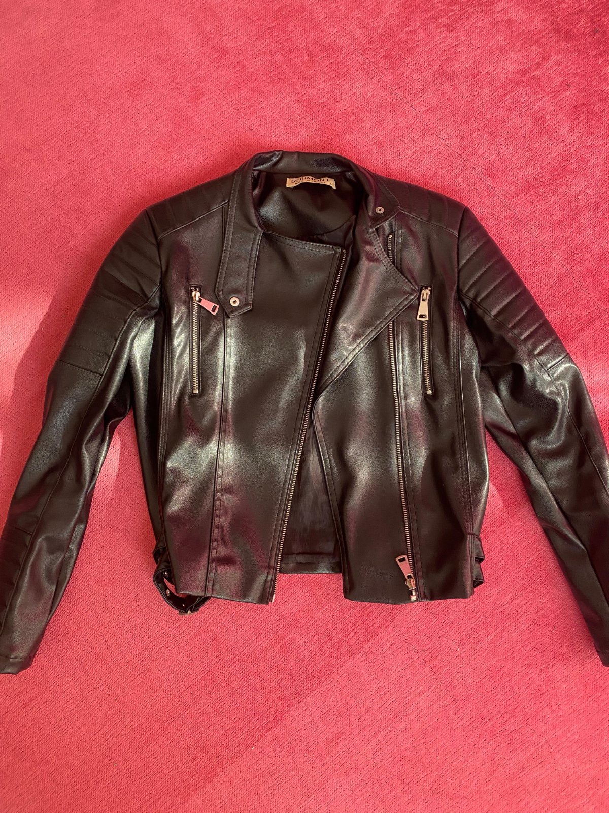 Veste cuir noire