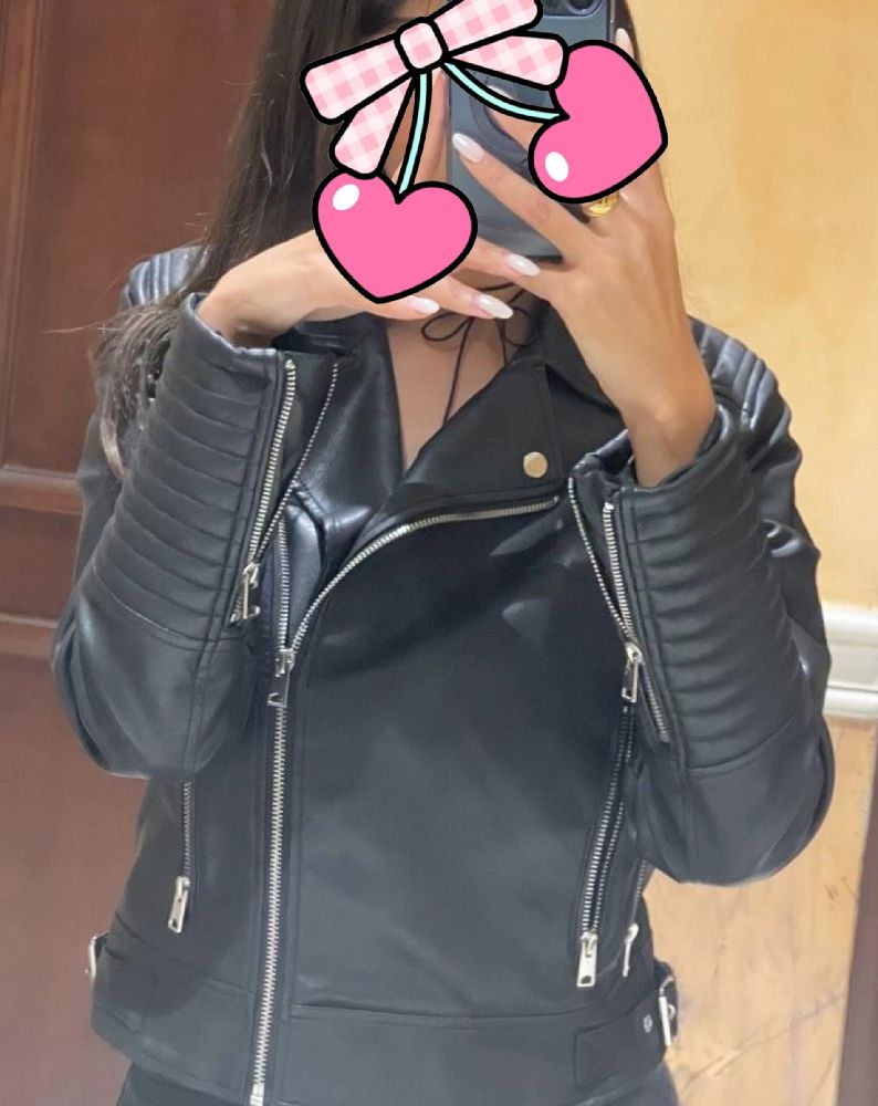 Veste cuir ajusté