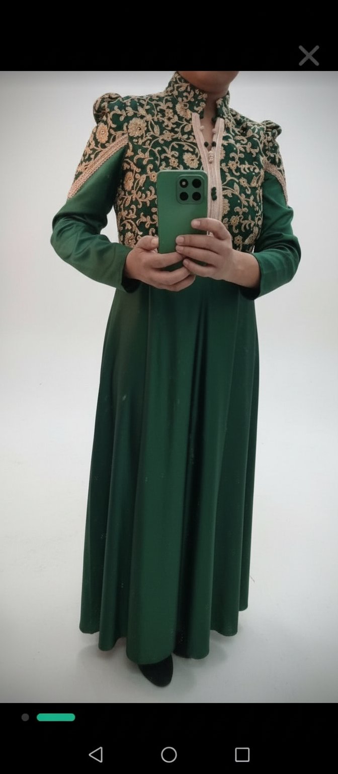 Robe caftan vert rotana 