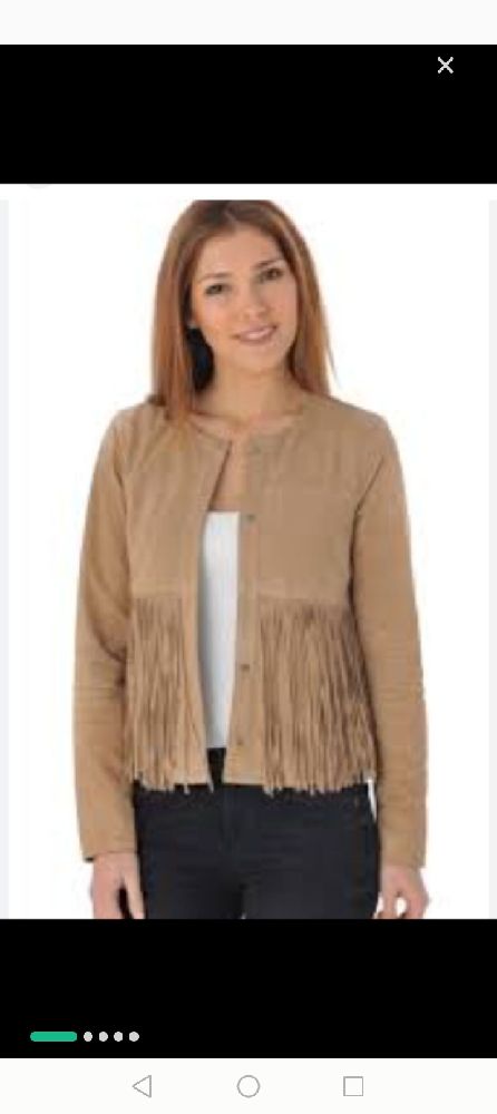 Veste  courte daim  comme neuf 
