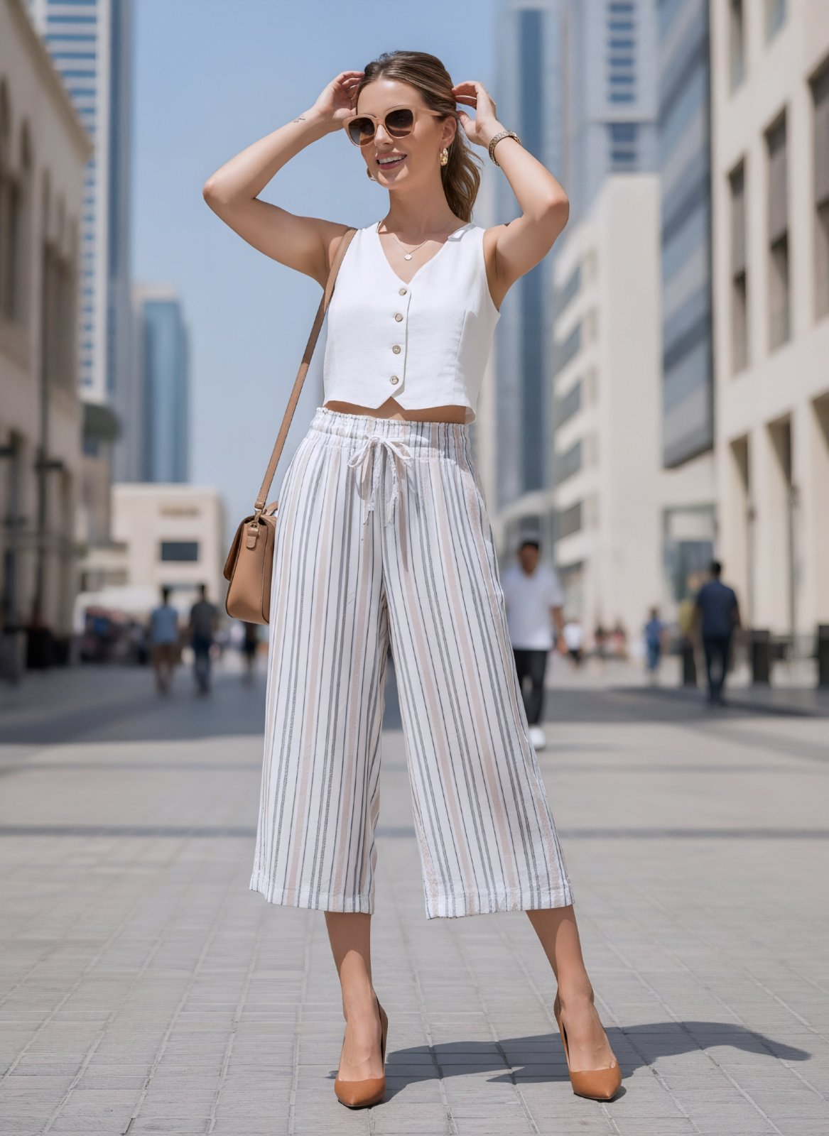 Pantalon rayé 