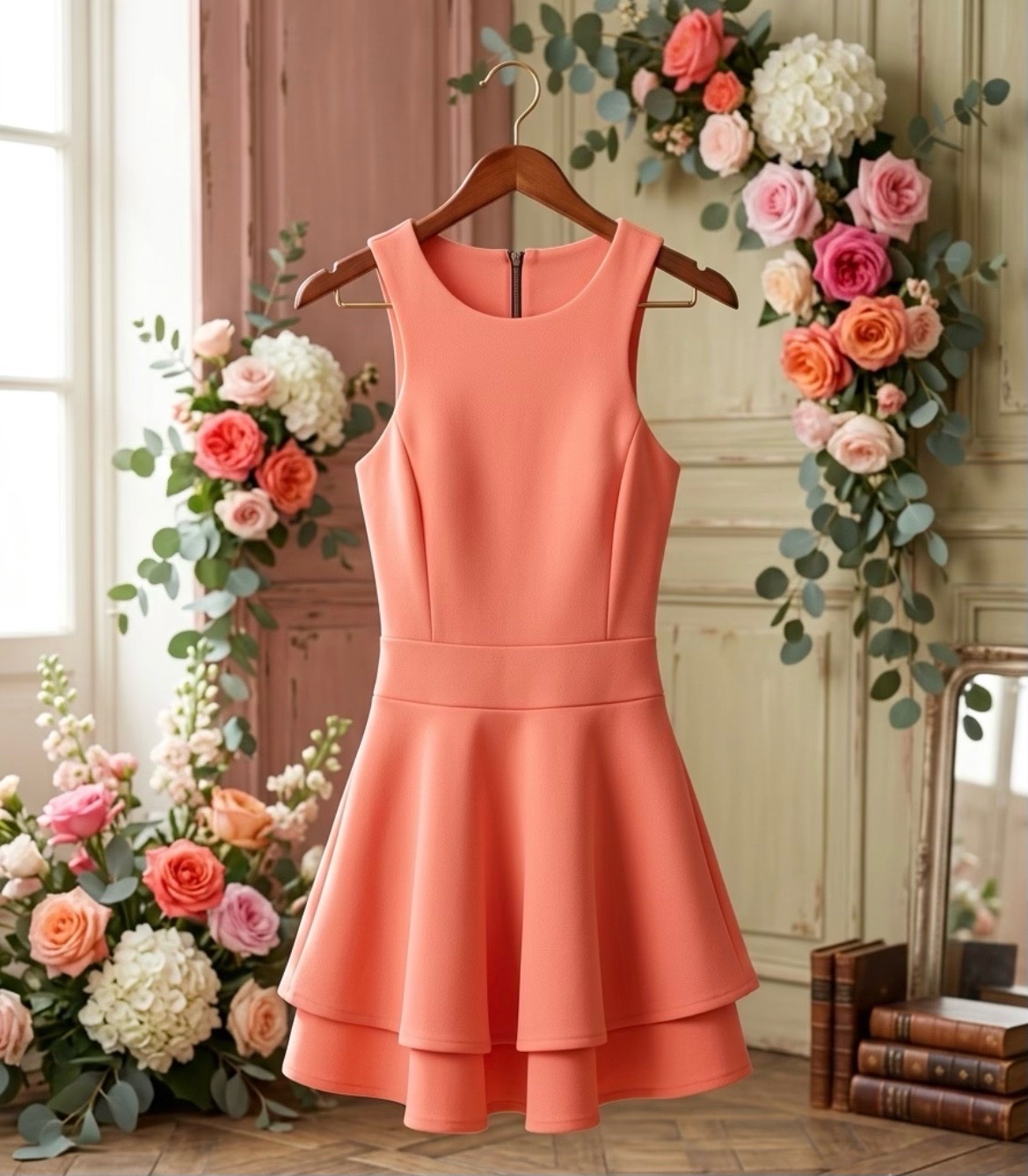 Combinaison short rose 