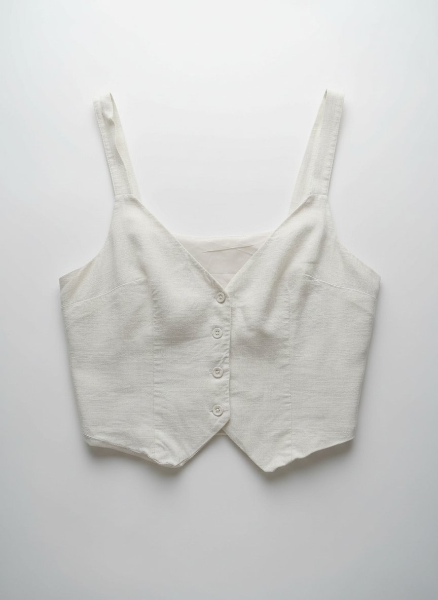Gilet ecru