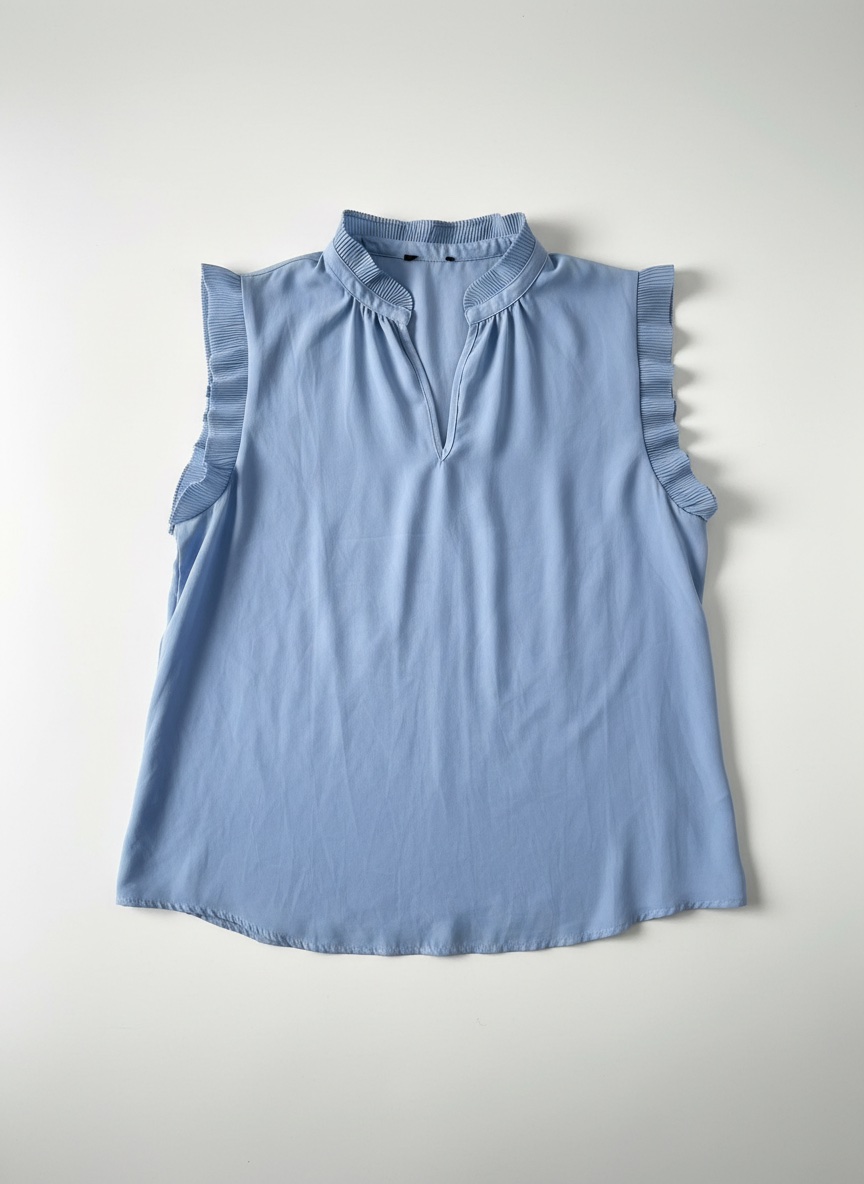 Chemise sans manche bleu ciel