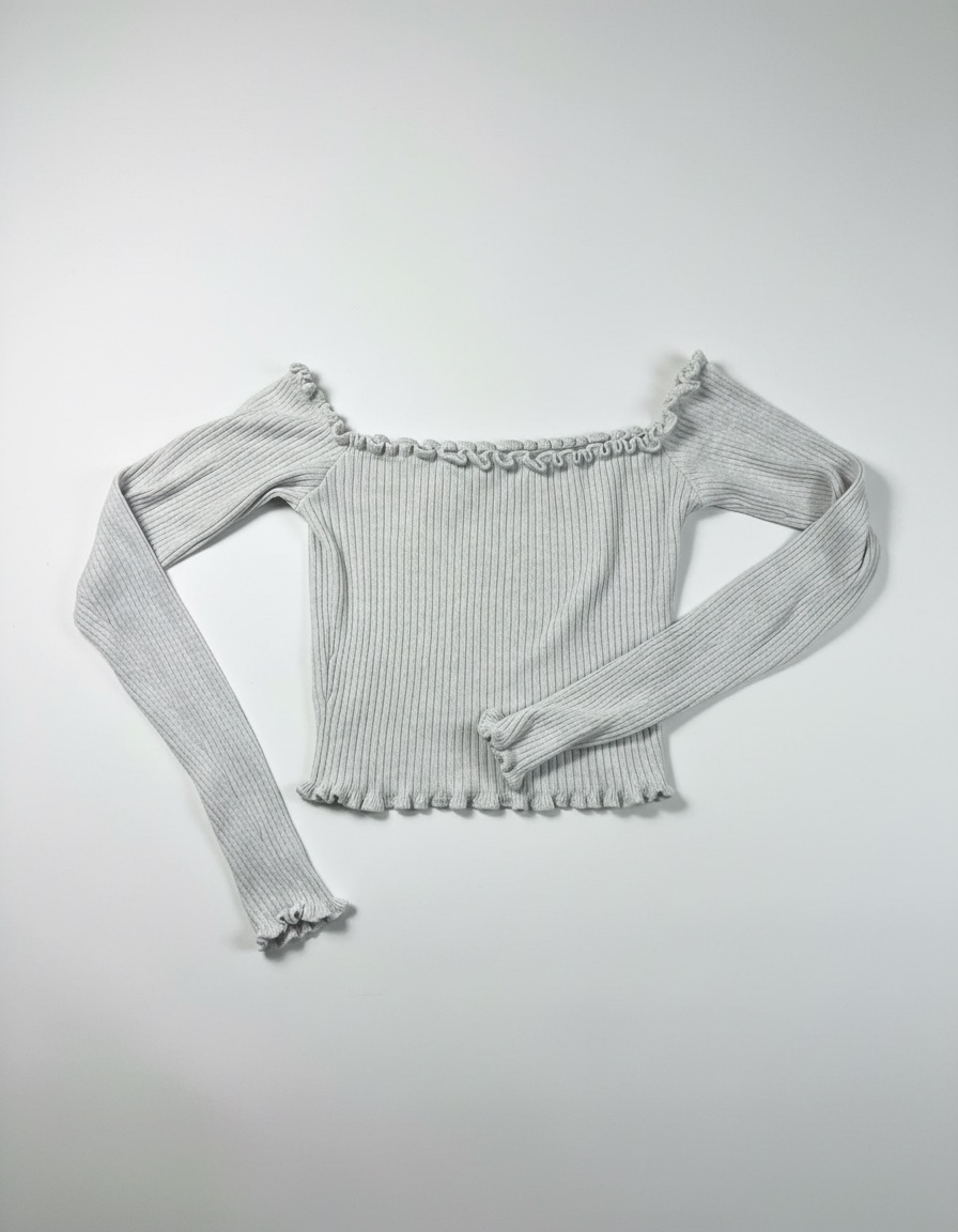 Top blanc manches tombantes