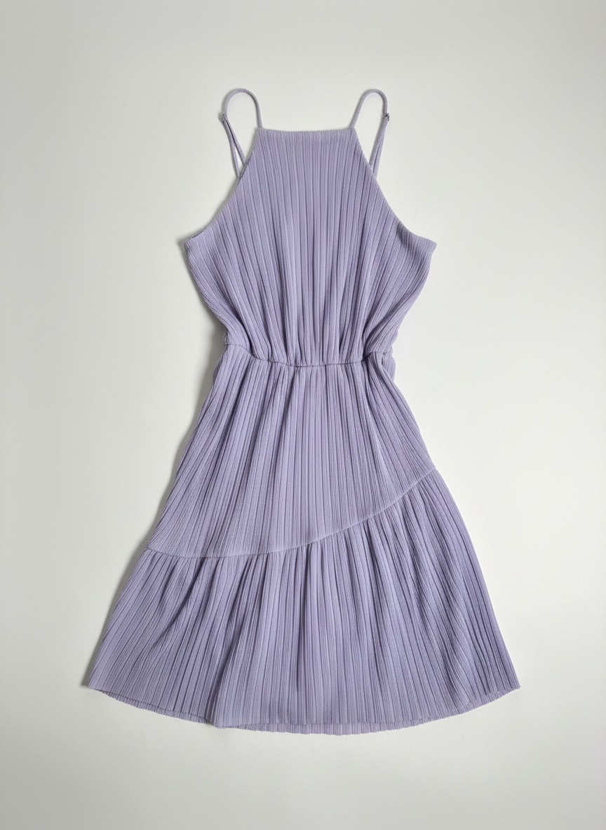 Robe plisée lilas mini
