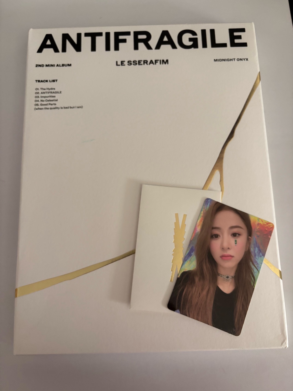 Kpop album lesserafim antifragile photocard