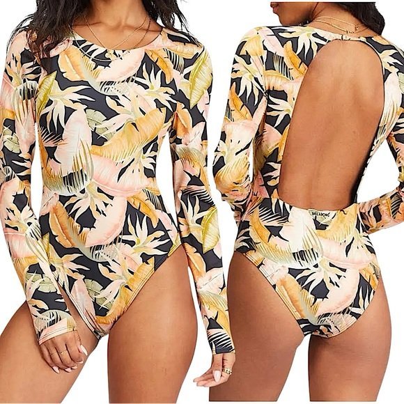 Billabong elegant long sleeved swimsuit 🍂