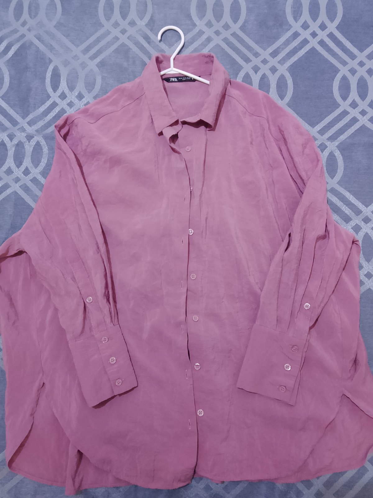 Chemise femme rose 