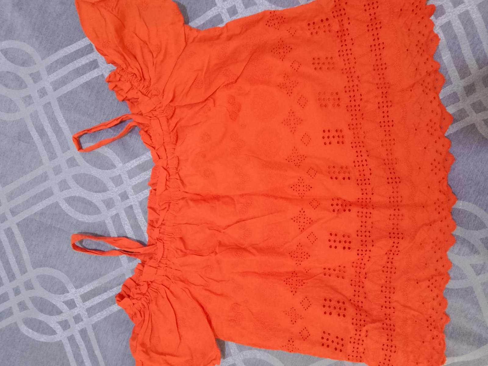 Chemise femme orange 
