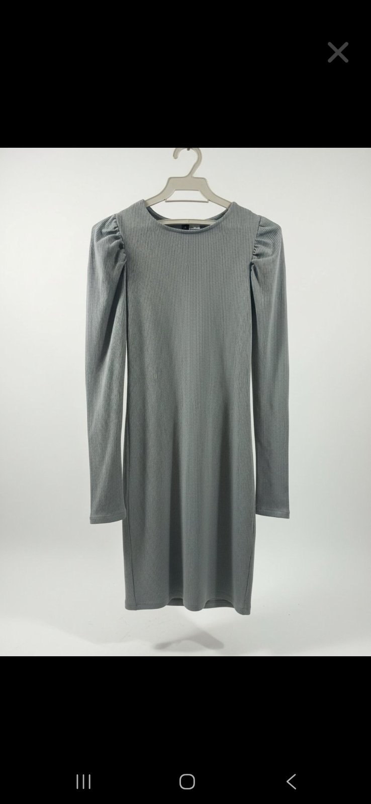 Robe gris de soirée 