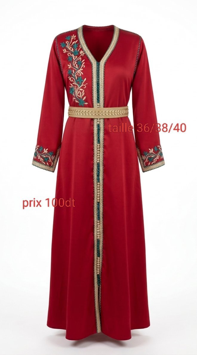 Kaftan style robe porté seulement 2 fois taille 38 et 40