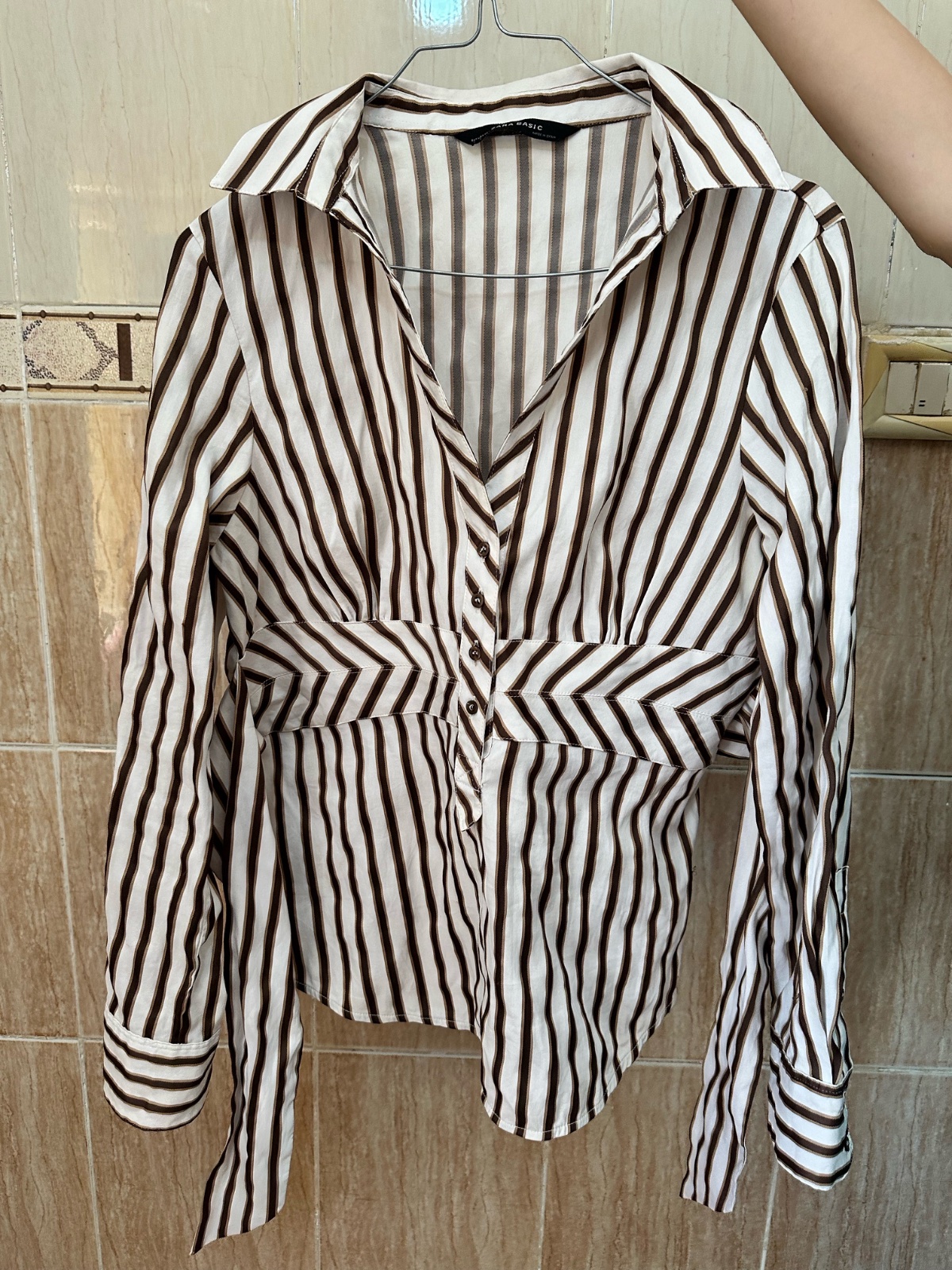 Chemise zara avec cordons 