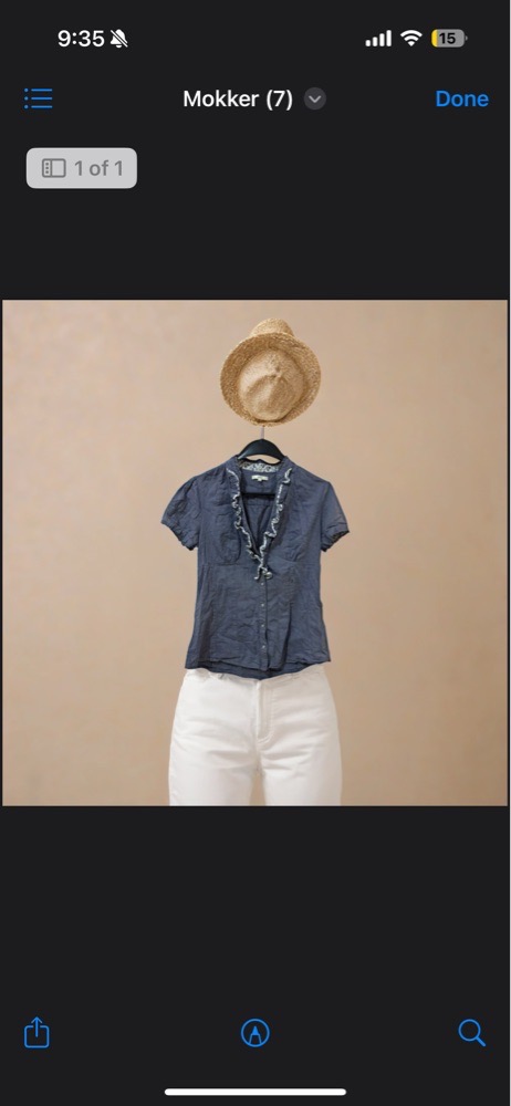 Chemise bleu
