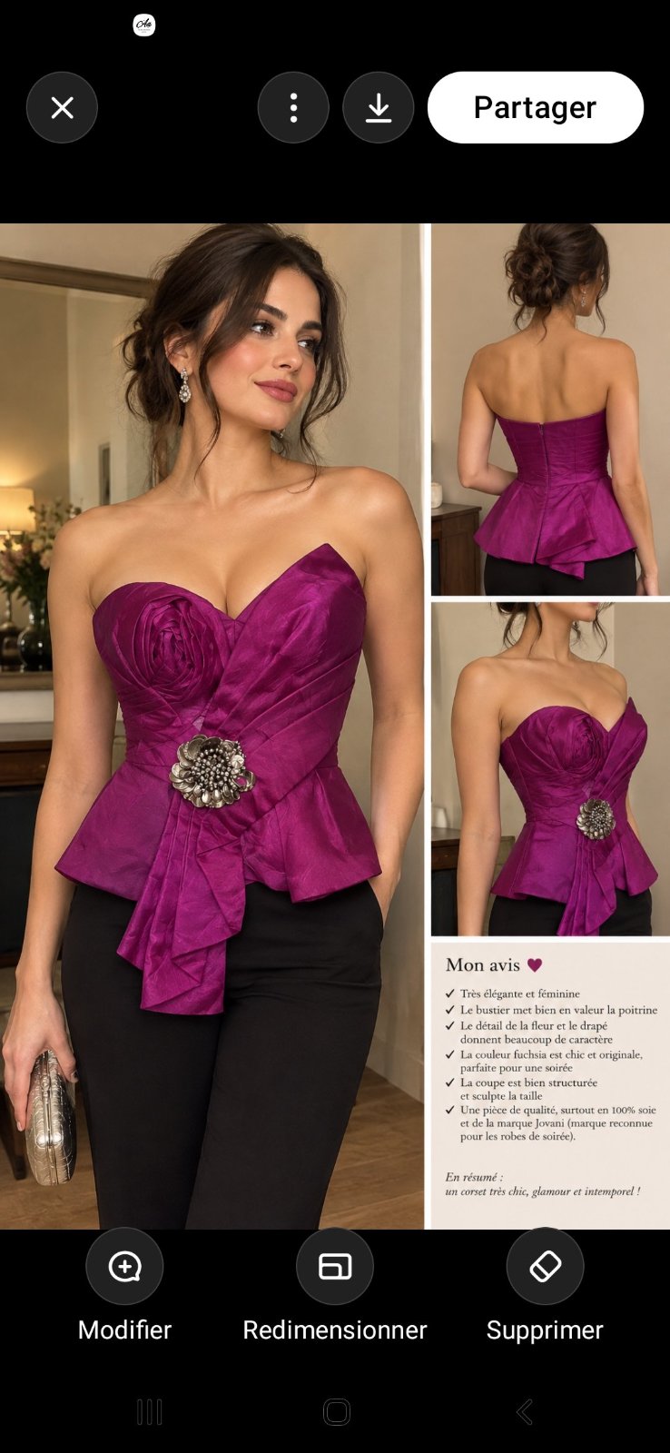 Corset soirée de la marque jovani 100%