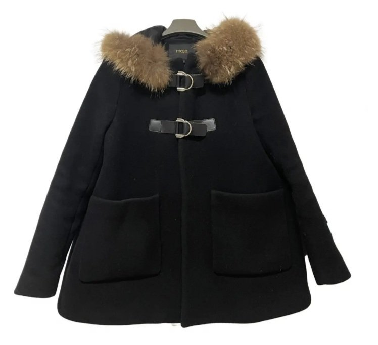 Manteau Maje 90% laine vierge et 10% cachmire