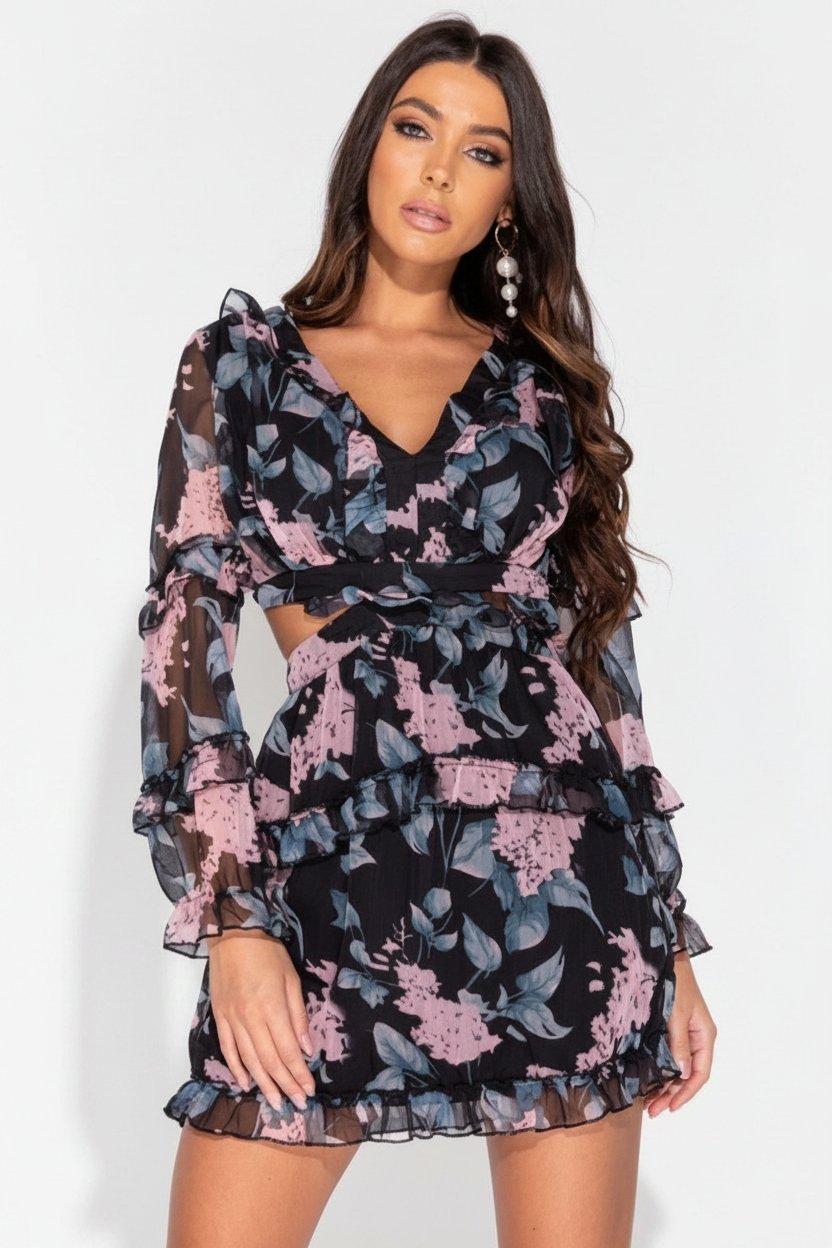 Crop top floral 