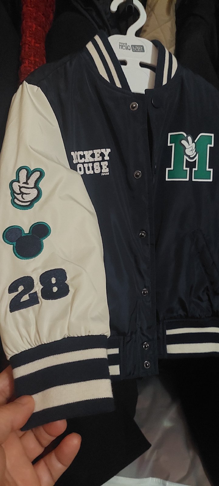 Blouson bleu Mickey mouse bleu jamais porté importation france 